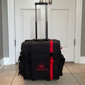 Crown rolling makeup organizer/case